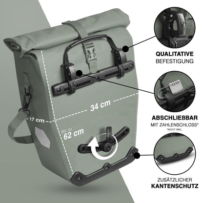 Valkental Bike Bag Urban on the bike