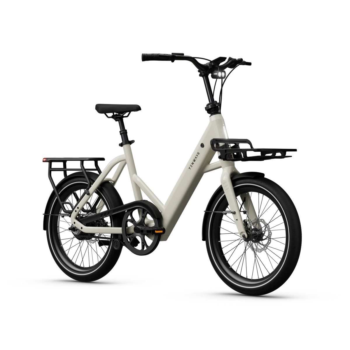 CGO Compact Front Carrier mounted on the bike