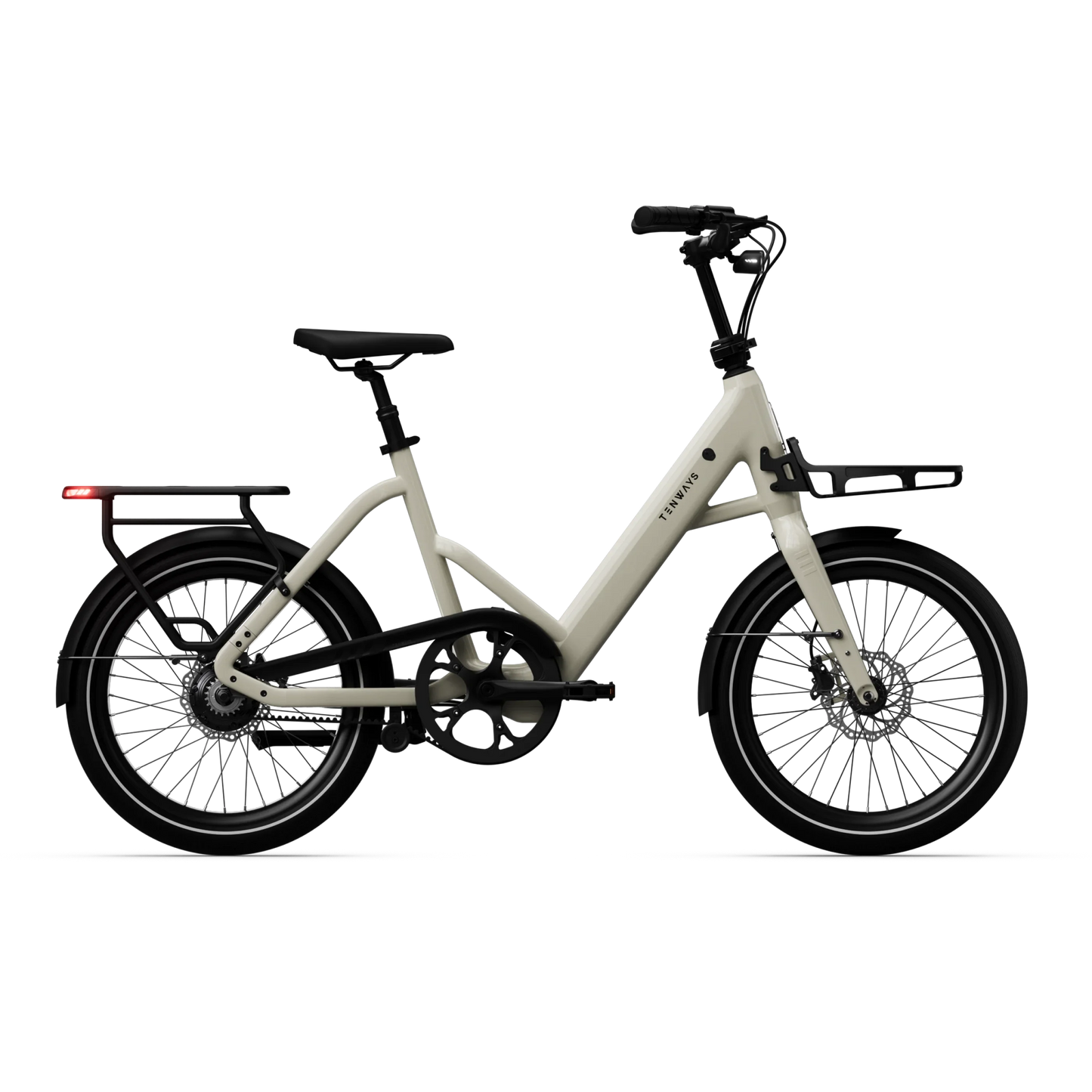 CGO Compact Front Carrier mounted on the bike